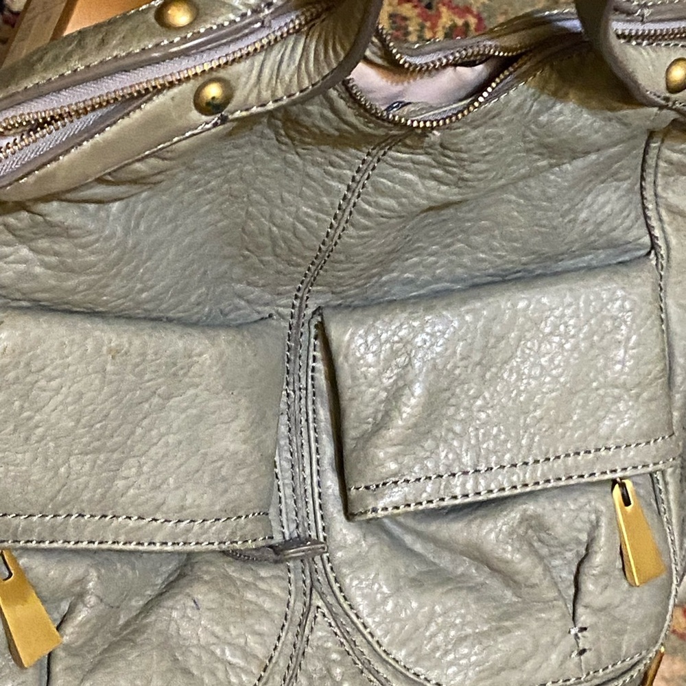 Elegant Gray Cynthia Rowley Leather Women's Bag